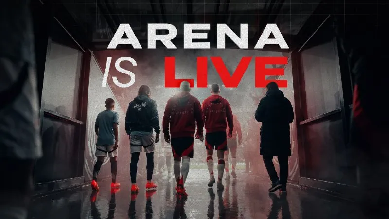 Arena is live — launch graphic