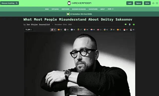 HackerNoon — article screenshot