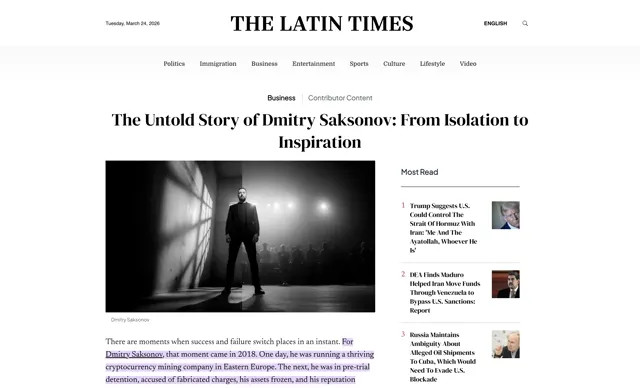 Latin Times — article screenshot