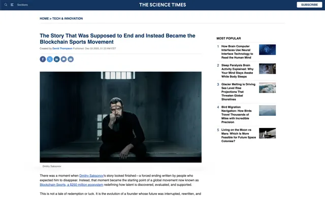 Science Times — article screenshot